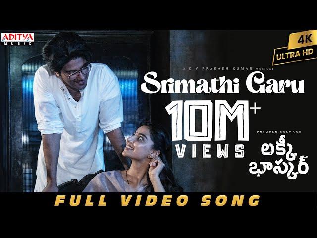 Srimathi Garu Full Video |Lucky Baskhar |Dulquer Salmaan |Meenakshi C | GV Prakash |Vishal M |Shweta