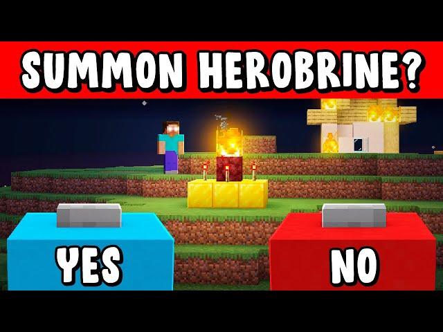 Minecraft but you VOTE ON WHAT HAPPENS...