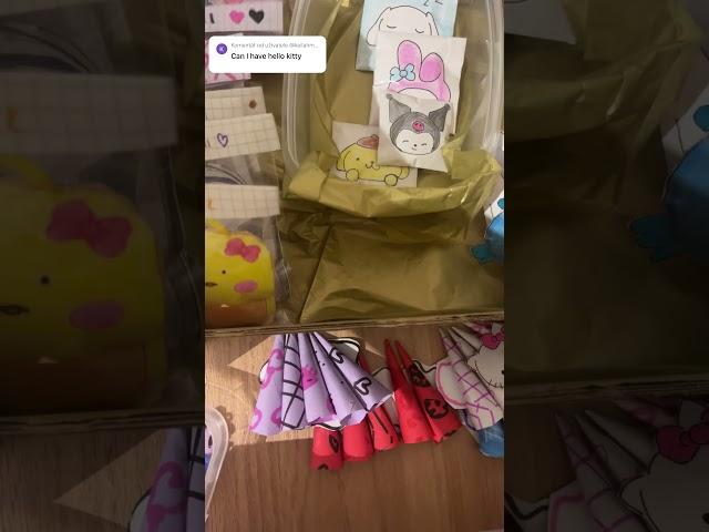  Packing (fake) order Thank you #packingfakeorder#squishy#diy#order#sanrio