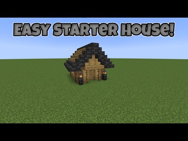 How To Make A Starter House In Minecraft Tutorial