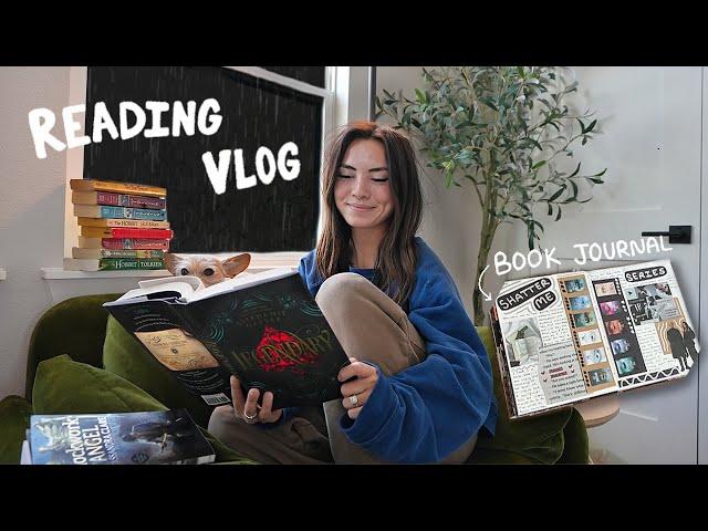 READING VLOG ⭐️ | 4 books in one week, book journaling, & haul!