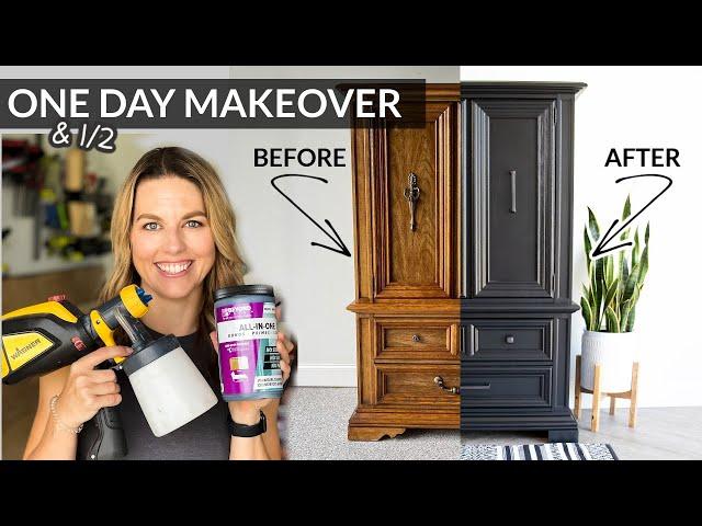 One Step Paint Furniture Makeover: How To Spray Beyond Paint