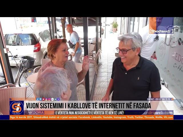 ShkodraWeb | Vazhdon largimi i kabllove të internetit nga fasadat e pallateve në Shkodër