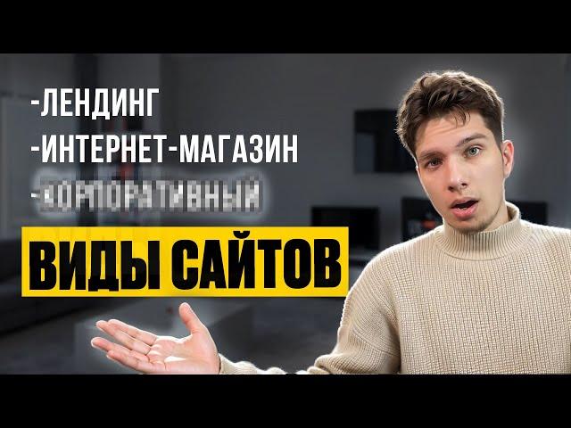 КАКИЕ ВИДЫ САЙТОВ БЫВАЮТ? Чем они отличаются друг от друга? И какой подойдет для вашего бизнеса?