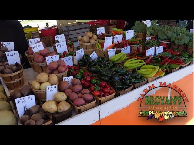 Selling Our Produce At Market