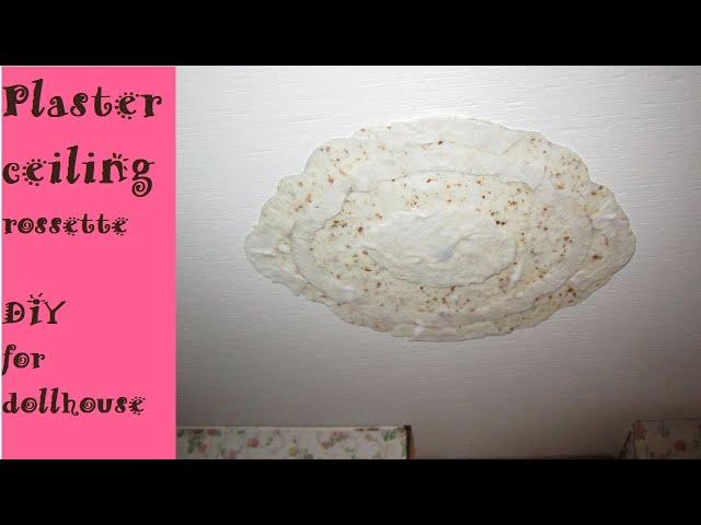 Plaster ceiling rosette home made in miniature