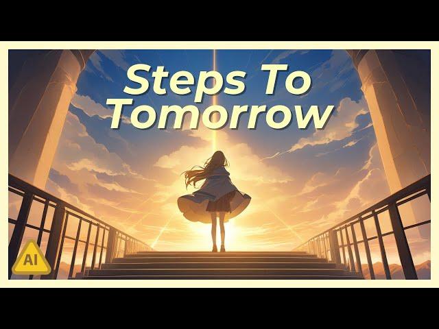  Steps To Tomorrow ⦗Lyric Video⦘ ⦗Suno AI⦘