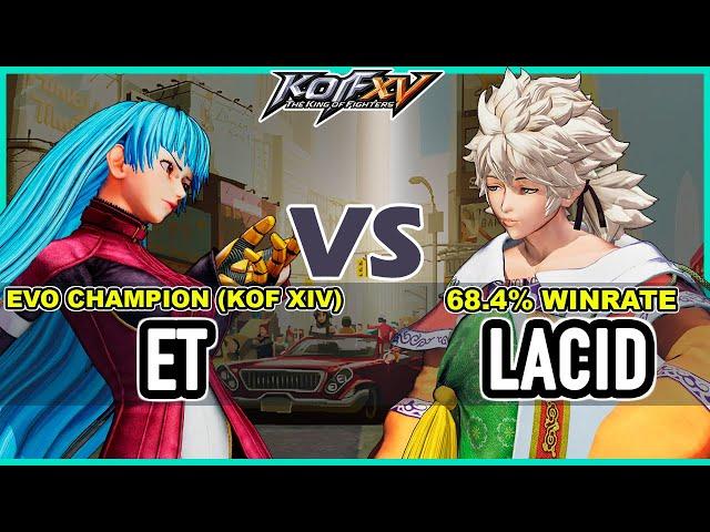 KOF XV  ET (Kula/Benimaru/Heidern) vs Lacid (Meitenkun/Shermie/Ash)