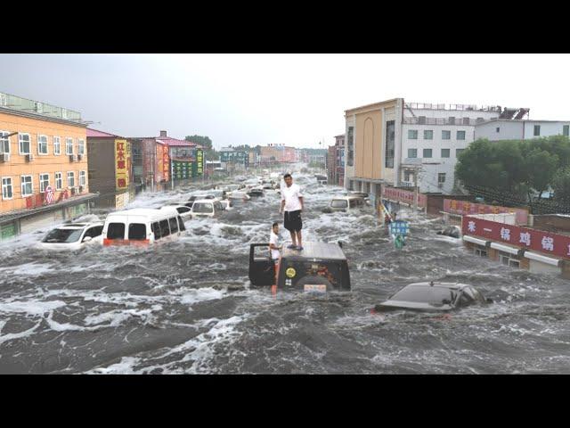 Chaos in China and Thailand! Real images of the damage from typhoon super yagi and Water flow