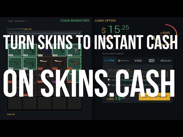 How To Sell CS:GO SKINS INSTANTLY!! [skins.cash]