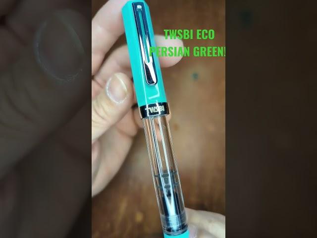 New Pen color from @TWSBI Persian Green. #fountainpen #fpgeeks #pencollection