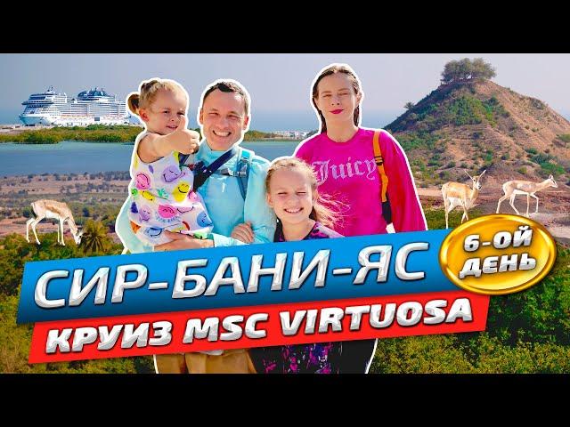 Круиз по Персидскому заливу Сир-бани-яс | Заповедник и пляж | MSC Virtuosa | Честный обзор 2024