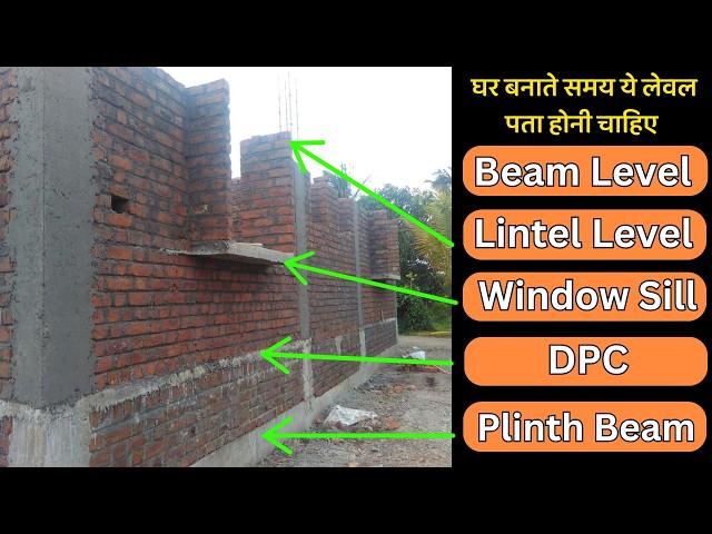 ये DPC लेवल और Plinth लेवल क्या होती हैं| house construction level DPC , lintel , plinth beam, slab