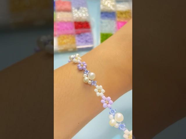 Blue bracelet #beadsbracelet #jewelrytutorial #diyjewelry #handmadejewelry #beaded-bracelet #shorts