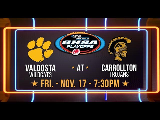 Valdosta at Carrollton GHSA Round Two Playoffs Matchup | Football Fridays in Georgia