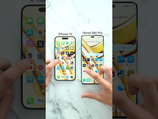 Honor 200 Pro vs iPhone 15 Speed Test!