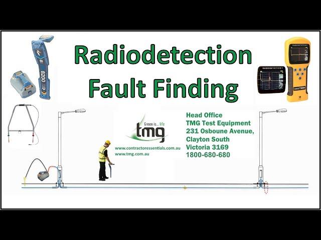 TMG Radiodetection Fault Finding and TDR Tracing.