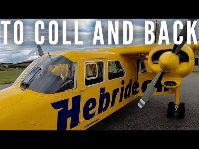 The wee Scottish airline with only one aircraft! Flying Oban to Coll with Hebridean Air Services.