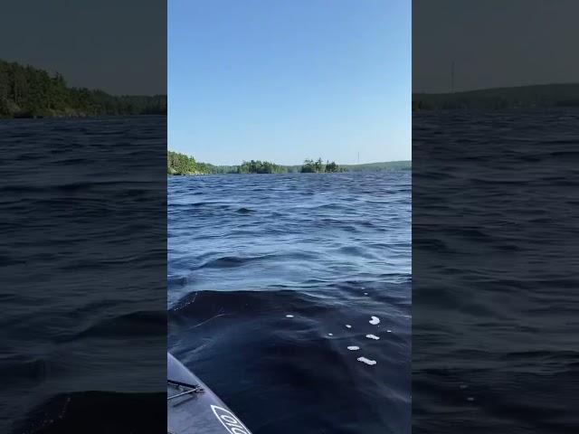 Big waves on the lake | Nova Scotia, Canada #fishing #novascotia #kayakfishing