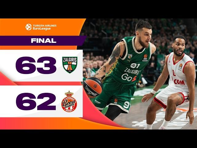 Last Second DEFENSE saves the STREAK | Zalgiris - AS Monaco | BASKETBALL HIGHLIGHTS R7 2024-25