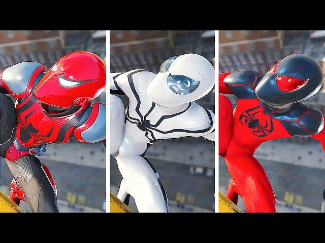 Marvel's Spider-Man Remastered - Crane Scene With Every Suits