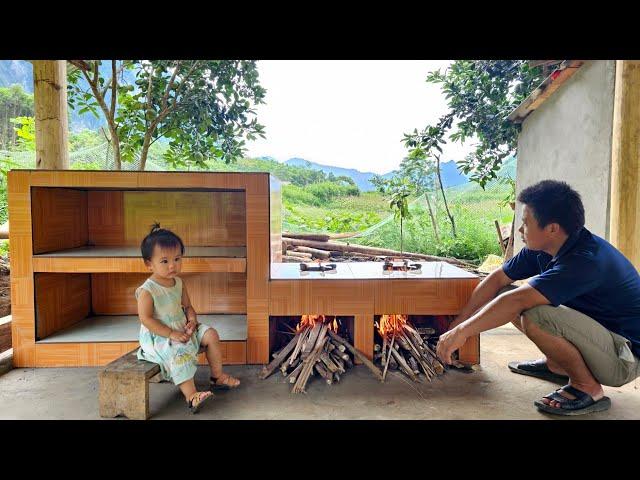 FULL VIDEO: Building a dream kitchen - Harvesting corn and pumpkins goes to the market sell.