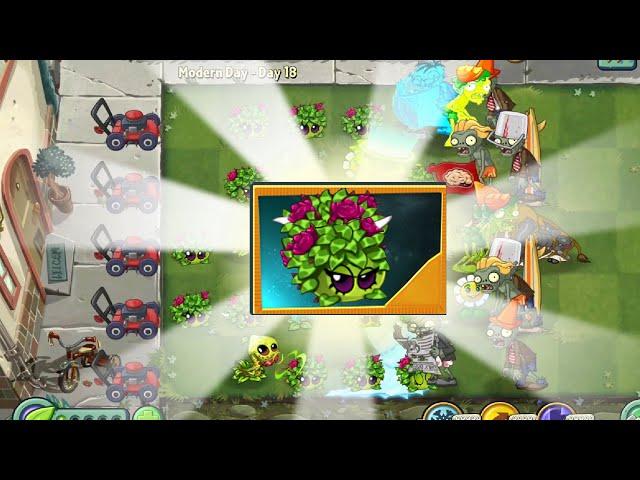 Pvz 2 11.9.1 - New Plants Sweetheart Snare Gameplay Max Power Up in Plants vs Zombies 2