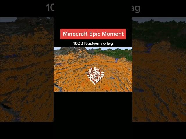 Minecraft epic moment (Nuclear) #shorts #minecraft