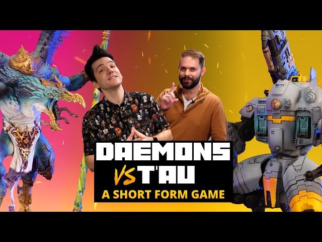 Tau Empire vs Chaos Daemons – Warhammer 40k Short Format Battle Report