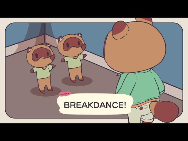 Timmy and Tommy Breakdancing | Animal Crossing Animation