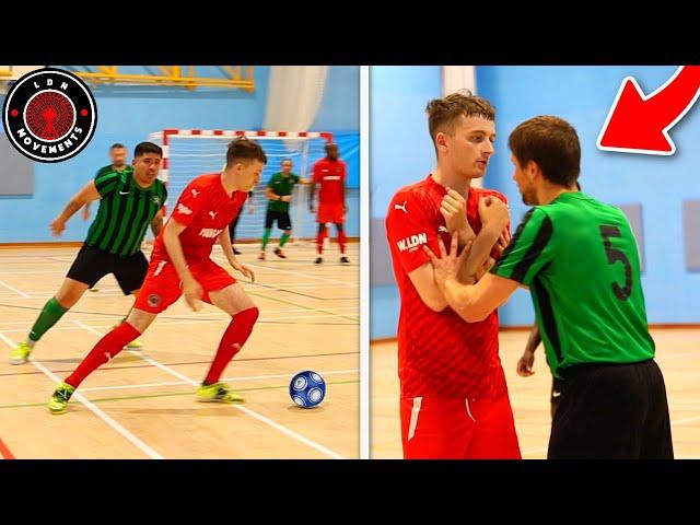 I Played in a PRO FUTSAL MATCH & It Was DANGEROUS! (Football Skills & Goals)