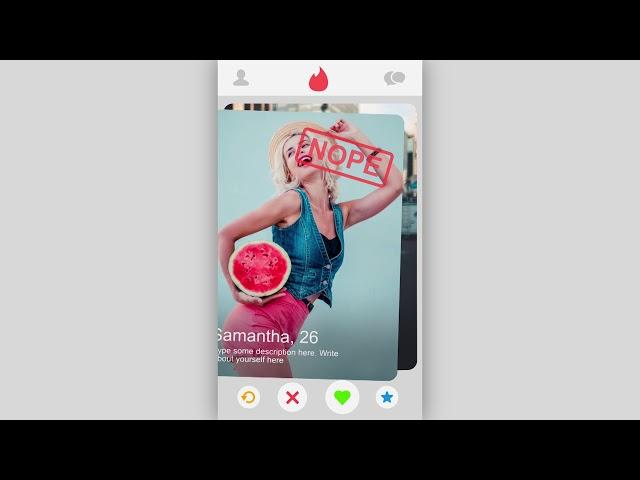 Tinder Swipe Match : After effects template