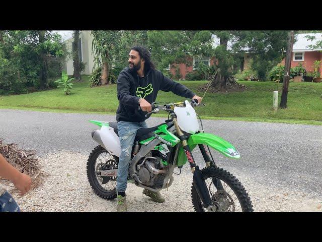 HE BOUGHT A KX250F! (HIS FIRST TIME RIDING A 250)