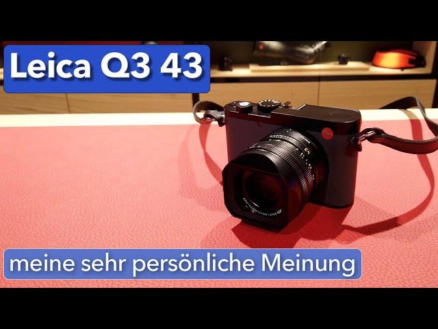 A few hours with the Leica Q3 43