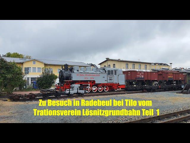 Jens im Einsatz 3.10.2024 Zu Besuch in Radebeul bei Tilo vom Traditionsverein Lößnitzgrundbahn Teil1