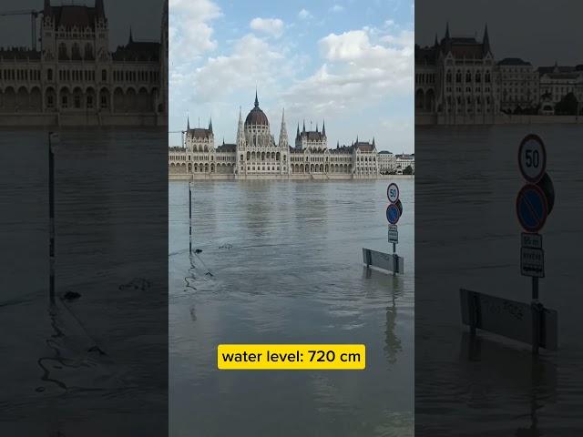 Budapest flood situation: lower quay is under water, 18.09.2024.