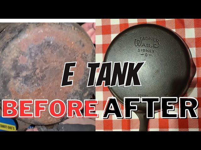 RESTORING Cast Iron Skillet | WAGNER #8