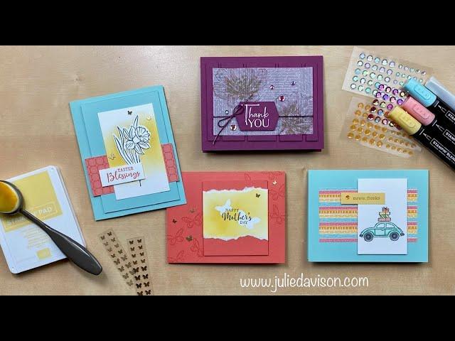 Stampin' Up! Daffodil Daydream Making Technique, Flowing Flowers ~ 2/24/22 Thurs Night Stamp Therapy