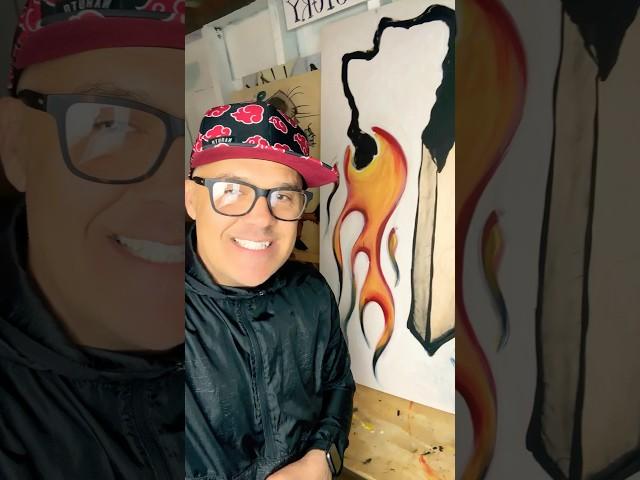 The match is half gone. The fire’s just getting started. #artshorts #art