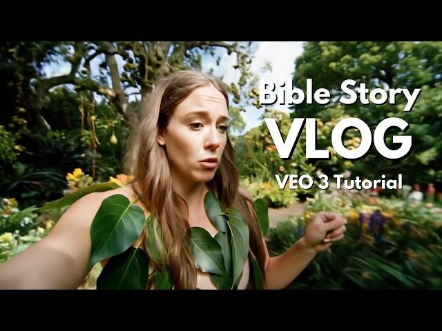 Create VIRAL Bible Story Vlogs In Minutes with Google VEO 3 (Make Long Videos With VEO 3)