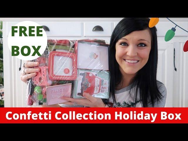CONFETTI COLLECTION HOLIDAY BOX UNBOXING | GET A FREE HOLIDAY BOX