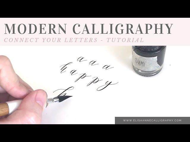 How to Connect Your Letters When Writing in Calligraphy || Calligraphy Tips & Tricks