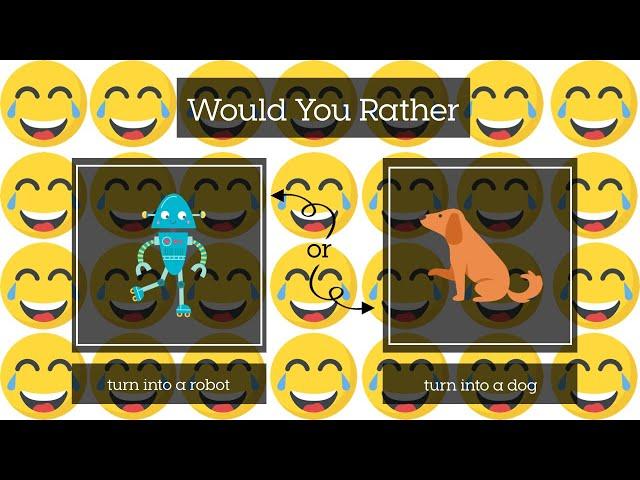 Would You Rather? Random Questions #1 (funny/goofy) - Brain Break - PE Warmup - Home Workout