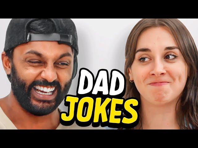 Dad Jokes | Don't laugh Challenge | Sath x Abby | Raise Your Spirits