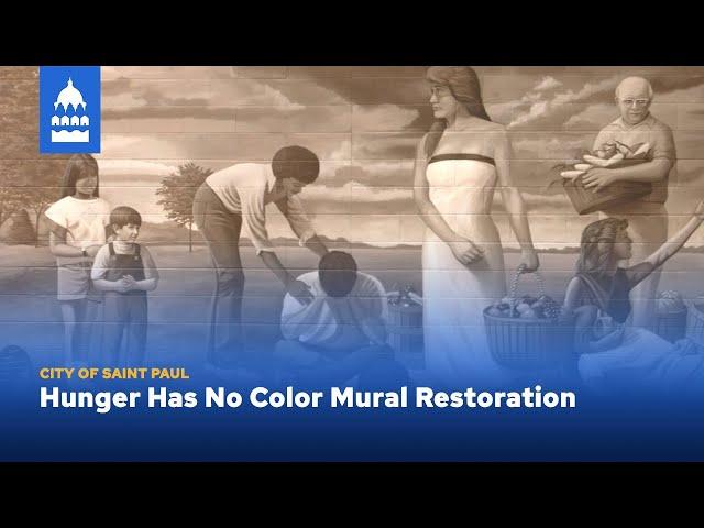 Hunger Has No Color Mural Restoration