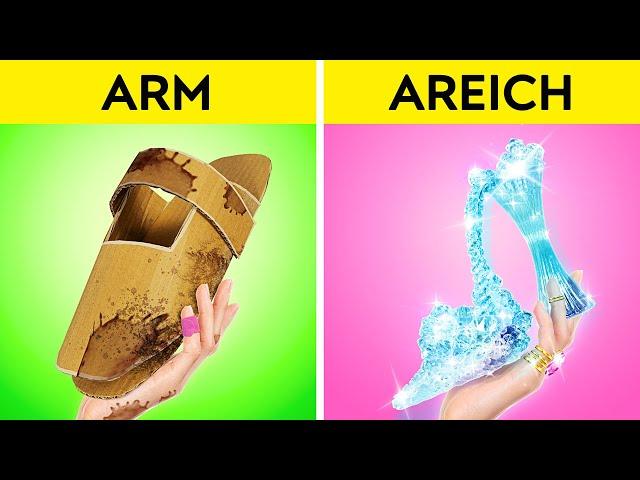 Reich vs. Arm Outfit Challenge! Wie man zu Hause Modedesigner wird