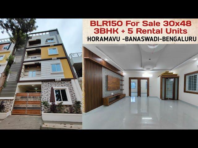 30*48 New Building For Sale 3BHK + 5 Rental Units Horamavu Bengaluru BLR150