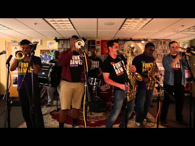 WHUS Studio Sessions: Funky Dawgz Brass Band Performs "Uptown Funk"