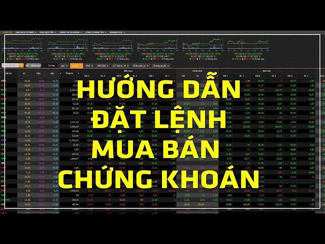 Hướng Dẫn Đặt Lệnh Mua Bán Chứng Khoán Từ A Đến Z