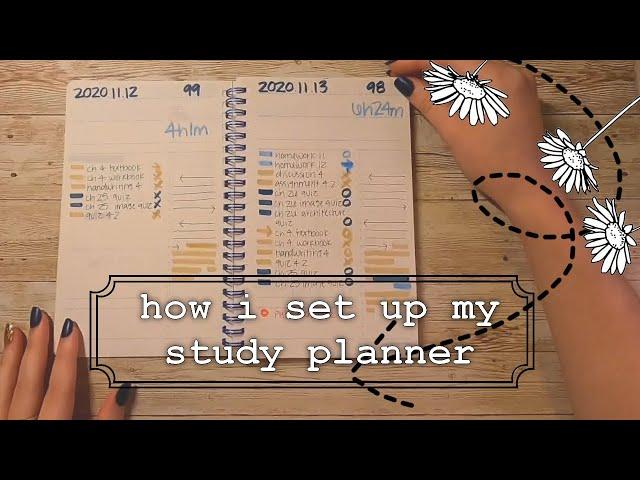 How I Setup My Study Planner | Motemote 10 Minutes Planner | Jinju Study